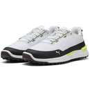 Puma IGNITE Elevate X Spikeless Waterproof Shoes - White/Black/Safety Yellow