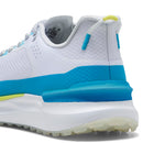 Puma IGNITE Elevate X Waterproof Spikeless Shoes - Puma White/Speed Blue/Apple Spritz