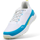 Puma IGNITE Elevate X Waterproof Spikeless Shoes - Puma White/Speed Blue/Apple Spritz