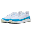 Puma IGNITE Elevate X Waterproof Spikeless Shoes - Puma White/Speed Blue/Apple Spritz