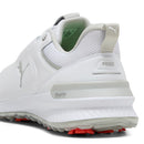 Puma IGNITE Innovate Leather Spiked Waterproof Shoes - White/Ash Gray