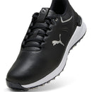 Puma IGNITE Innovate Leather Spiked Waterproof Shoes - Black/Silver