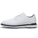 Puma ROYALE Spiked Shoes - White/Deep Navy/Team Light Blue