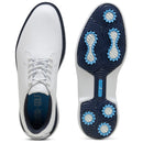 Puma ROYALE Spiked Shoes - White/Deep Navy/Team Light Blue