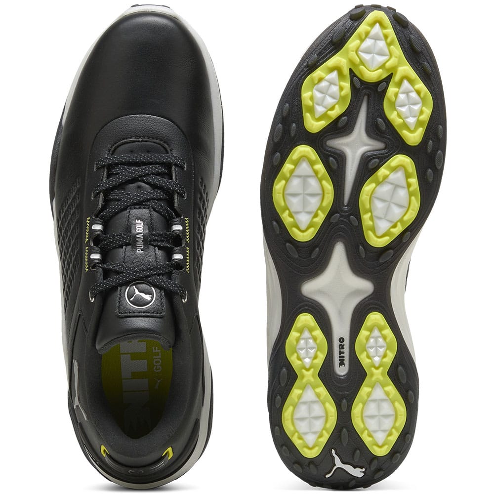 Puma Shadowcat NITRO Leather Spikeless Waterproof Shoes - Black/White