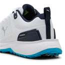 Puma Fusion Plus Spikeless Waterproof Shoes - White/Speed Blue/Deep Navy