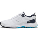Puma Fusion Plus Spikeless Waterproof Shoes - White/Speed Blue/Deep Navy