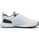 Puma Fusion Plus Spikeless Waterproof Shoes - White/Speed Blue/Deep Navy