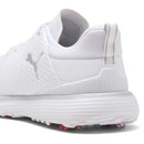 Puma Fusion Grip ST Waterproof Spiked Shoes - Puma White/Puma Silver/Ash Gray