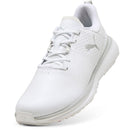 Puma Fusion Grip ST Waterproof Spiked Shoes - Puma White/Puma Silver/Ash Gray