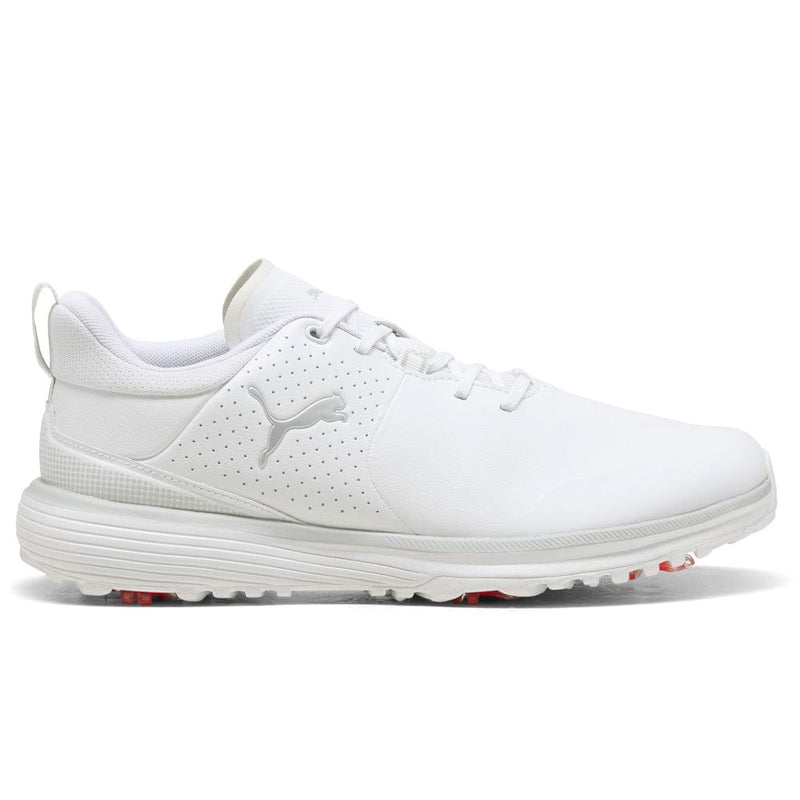 Puma Fusion Grip ST Waterproof Spiked Shoes - Puma White/Puma Silver/Ash Gray