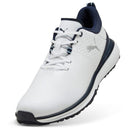Puma Fusion Grip ST Waterproof Spiked Shoes - Puma White/Puma Silver/Deep Navy