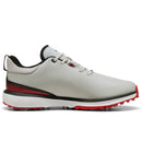 Puma Fusion Grip ST Waterproof Spiked Shoes - Ash Gray/Puma Black/Candy Apple
