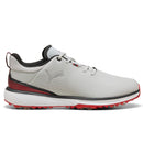 Puma Fusion Grip ST Waterproof Spiked Shoes - Ash Gray/Puma Black/Candy Apple