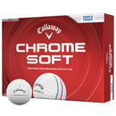 Callaway Chrome Soft Triple Track Golf Balls - White - 12 Pack