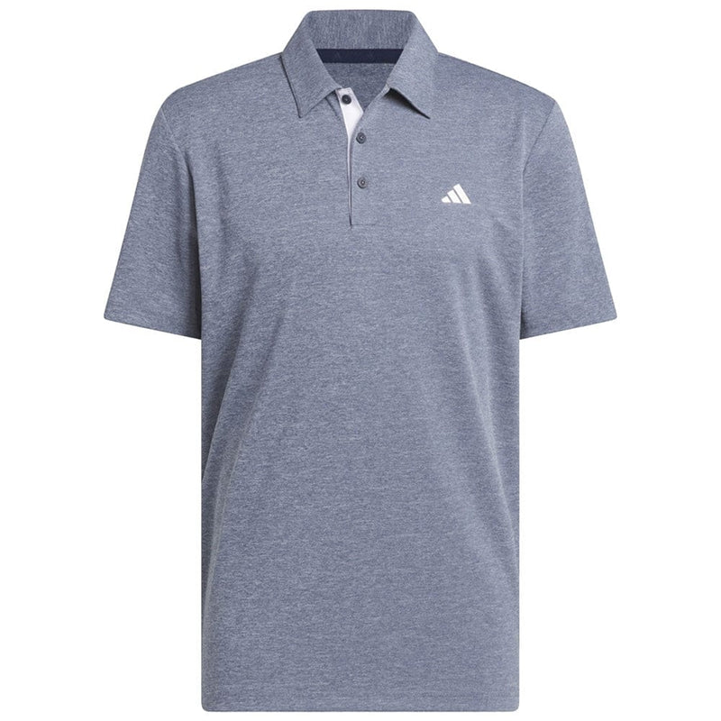 adidas Drive Heather Golf Polo Shirt - Collegiate Navy Mel.