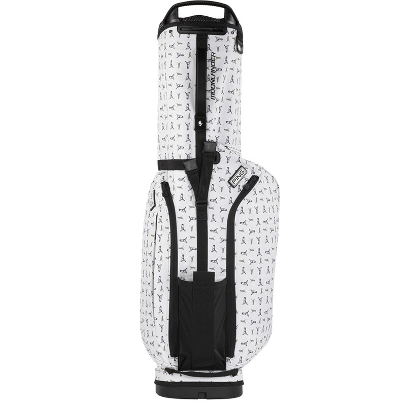 Ping Moonlander 244 Stand Bag - White/Mr Ping