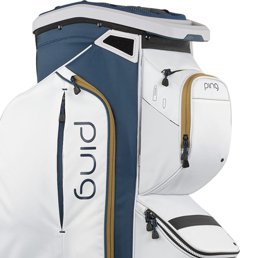 Ping Traverse 244 Cart Bag Navy Platinum Gold Ping Traverse 244 Cart Bag Navy Platinum Gold