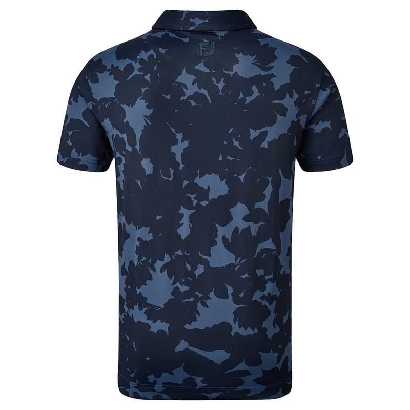 FootJoy Camo Floral Print Polo Shirt - Navy