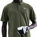 Nike Dri-Fit Victory Solid Polo Shirt - Medium Olive/Pale Ivory