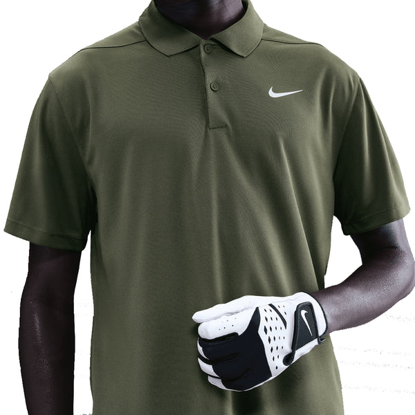 Nike Dri-Fit Victory Solid Polo Shirt - Medium Olive/Pale Ivory