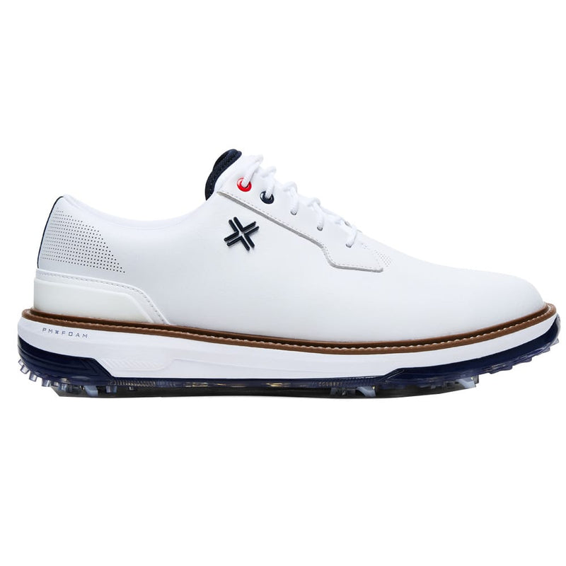 Payntr Reserve Classic Tour RS Waterproof Spiked Shoes - White/Navy/Tan
