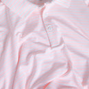 adidas Performance Two-Color Stripe Polo Shirt - White/Frozen Turbo