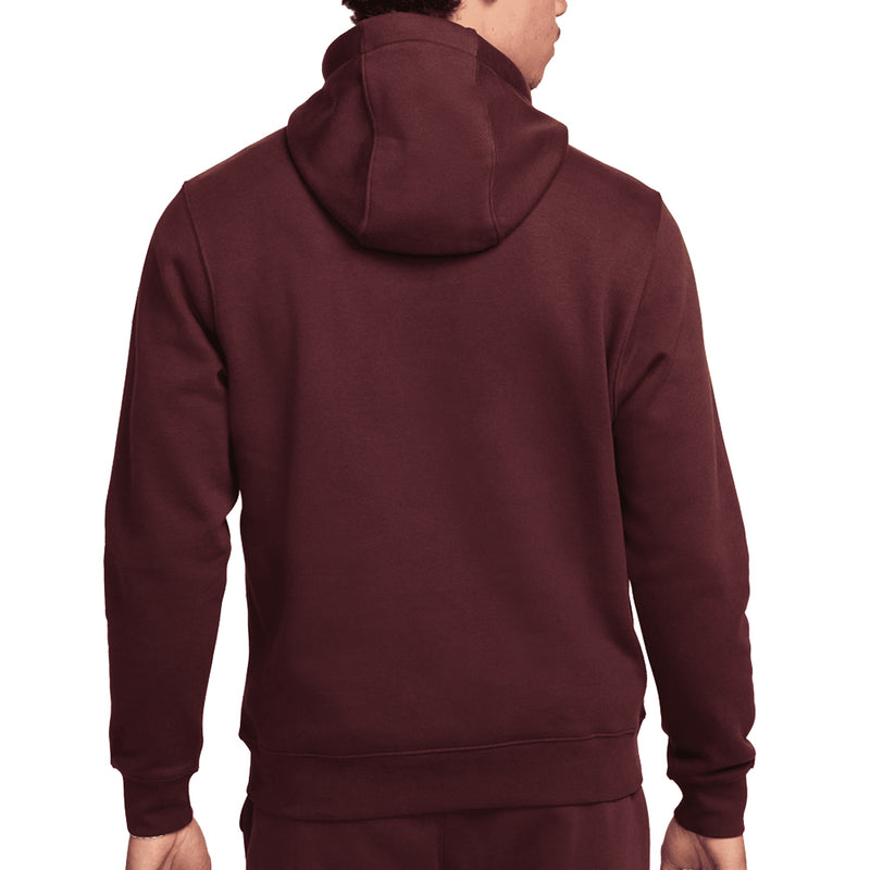 Nike Sportswear Club Fleece Hoodie - Burgundy Crush/White