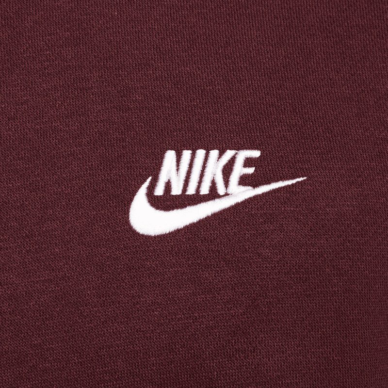 Nike Sportswear Club Fleece Hoodie - Burgundy Crush/White