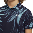Under Armour Boys Matchplay Printed Polo Shirt - Midnight Navy/Blue Haze/White