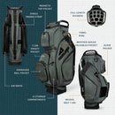 Sunday Golf Big Rig Cart Bag - Midnight Green