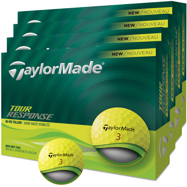 TaylorMade Tour Response Balls - 4 for 3 - Yellow