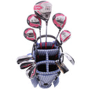 Lynx Ladies 11-Piece Premium Crystal Golf Package Set - White/Violet/Light Blue