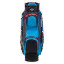 Callaway Chev Dry 14 Waterproof Cart Bag - Black/Cyan/Red