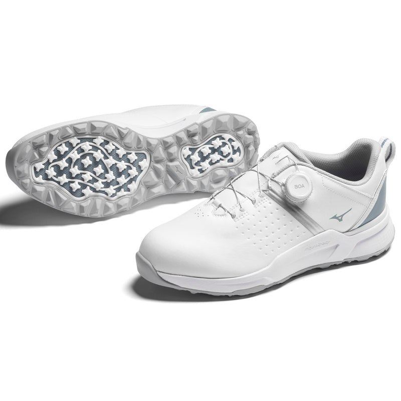 Mizuno Hazard BOA Spikeless Waterproof Shoes - Snow White/Citadel