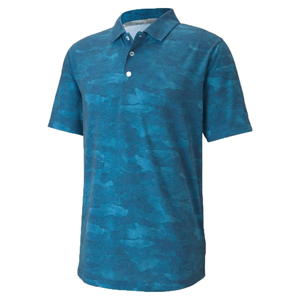 Puma Solarized Camo Polo Shirt - Digi-Blue
