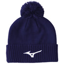 Mizuno Crested Bobble Hat - Navy