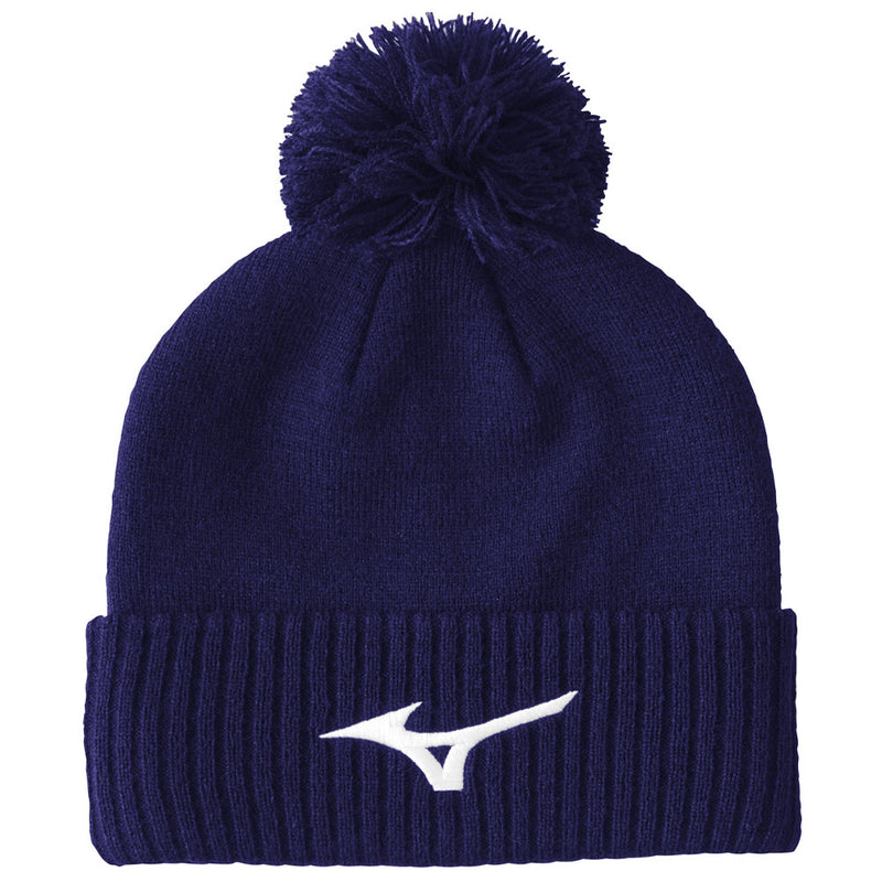 Mizuno Crested Bobble Hat - Navy