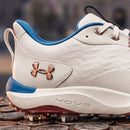 Under Armour Drive Pro Clone Limited Edition Waterproof Spiked Shoes - White/Ivory Dune/Metallic Copper Ore