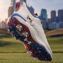 Under Armour Drive Pro Clone Limited Edition Waterproof Spiked Shoes - White/Ivory Dune/Metallic Copper Ore