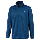 Puma Alterknit Digi Camo Golf 1/4 Zip - Dark Denim