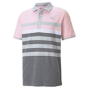 Puma MATTR One Way Polo Shirt - Pink Lady/Bright White