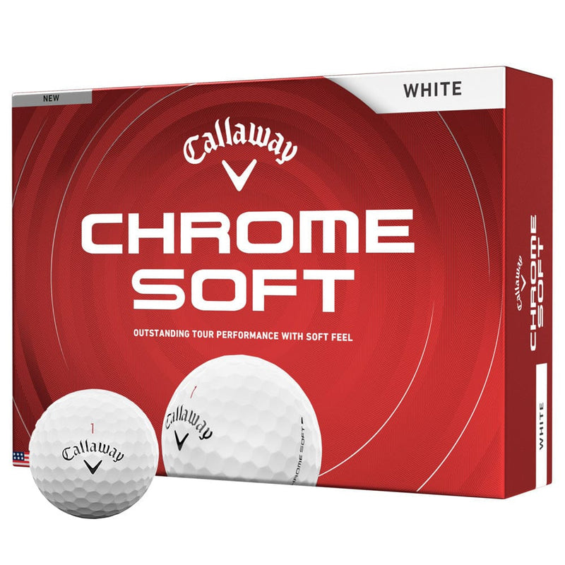 Callaway Chrome Soft Golf Balls - White - 12 Pack