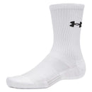 Under Armour Performance Cotton 3-Pack Crew Socks - White/Black/Grey