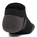 Under Armour Performance Tech No Show Socks (3 Pairs) - Ultimate Black/Ultimate Black/Jet Grey