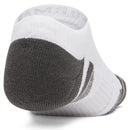 Under Armour Performance Tech No Show Socks (3 Pairs) - White/White/Jet Grey