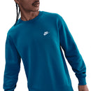 Nike Club Fleece Crew - Green Abyss/White