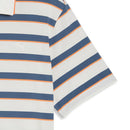Puma Cloudspun Stripe Polo Shirt - Warm White/Dark Indigo