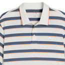 Puma Cloudspun Stripe Polo Shirt - Warm White/Dark Indigo