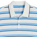 Puma Cloudspun Stripe Polo Shirt - Warm White/Team Light Blue